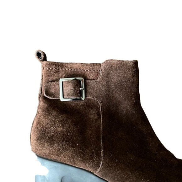 Aerosoles Entourage Brown Suede Wedge Bootie 8.5 - Picture 5 of 8